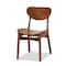 Baxton Studio Katya Mid-Century Modern Walnut Brown Finished Wood 5-Piece Dining Set 183-11637-11644-Zoro - alternate 7